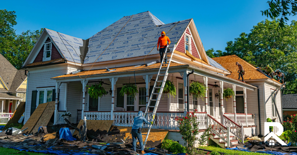 home addition being built
